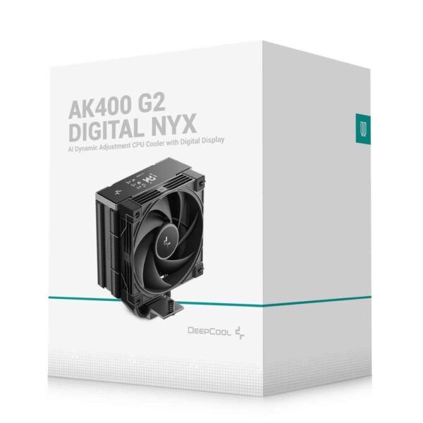 DeepCool AK400 G2 Digital NYX CPU Cooler - 120mm PWM, Status Display (Black)