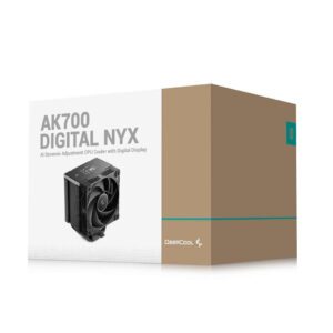DeepCool AK700 Digital NYX CPU Cooler - 120mm PWM, Status Display (Black)