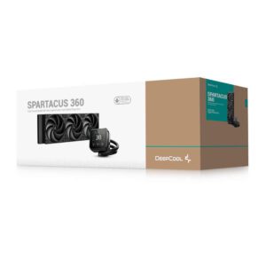 DeepCool SPARTACUS 360 AIO - 3.4 Inch LCD, Gen 6 Pump, AI Cooling (Black)