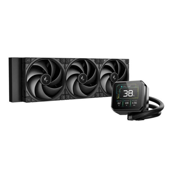 Second image of DeepCool SPARTACUS 360 AIO - 3.4 Inch LCD, Gen 6 Pump, AI Cooling (Black)