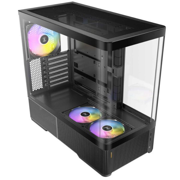 Antec Constellation C6 Air Micro Tower Case - Curved Glass 4 ARGB Fans Black