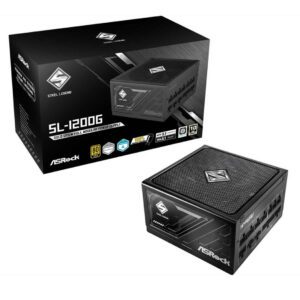 ASRock Steel Legend SL-1000G Gold ATX 3.1 PSU - 1000W Power Supply PCIe 5.1 Fully-Mod