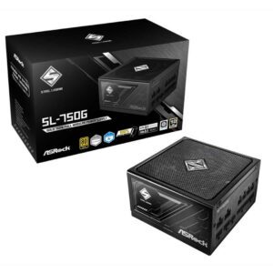 ASRock Steel Legend SL-750G Gold ATX 3.1 PSU - 750W Power Supply PCIe 5.1 Fully-Mod