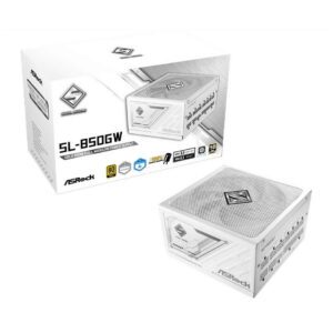 ASRock Steel Legend SL-850G Gold ATX 3.1 White PSU - 850W Power Supply PCIe 5.1 Fully-Mod