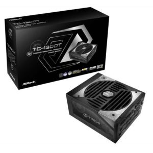ASRock Taichi TC-1300T Titanium ATX 3.1 PSU - 1300W Power Supply PCIe 5.1 Fully-Mod