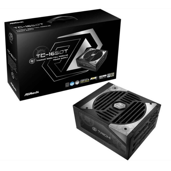 ASRock Taichi TC-1650T Titanium ATX 3.1 PSU - 1650W Power Supply PCIe 5.1 Fully-Mod