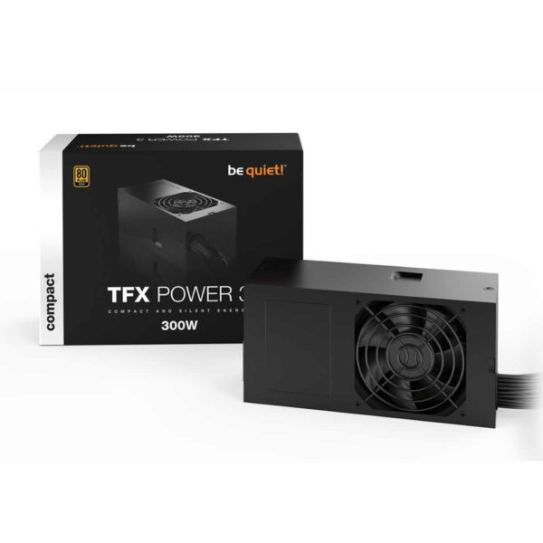 be quiet! TFX Power 3 300W Gold Power Supply (Dual Rail, Non-Mod, Black)
