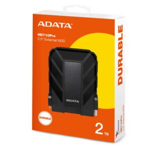 Adata HD710 Pro 2TB External Hard Drive - Black - USB 3.1 IP68 Waterproof