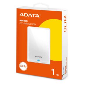 Adata HV620S 1TB USB 3.1 2.5 Inch Portable External Hard Drive - White